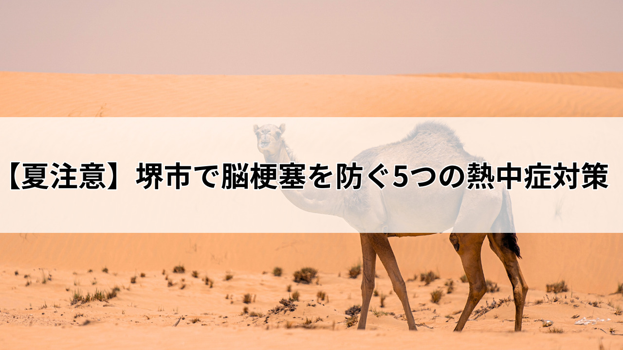 【夏注意】堺市で脳梗塞を防ぐ5つの熱中症対策