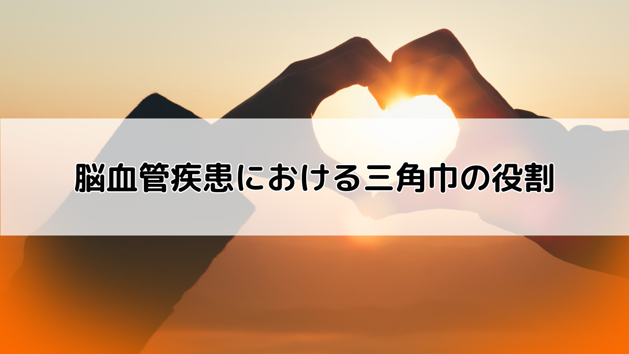 脳血管疾患における三角巾の役割